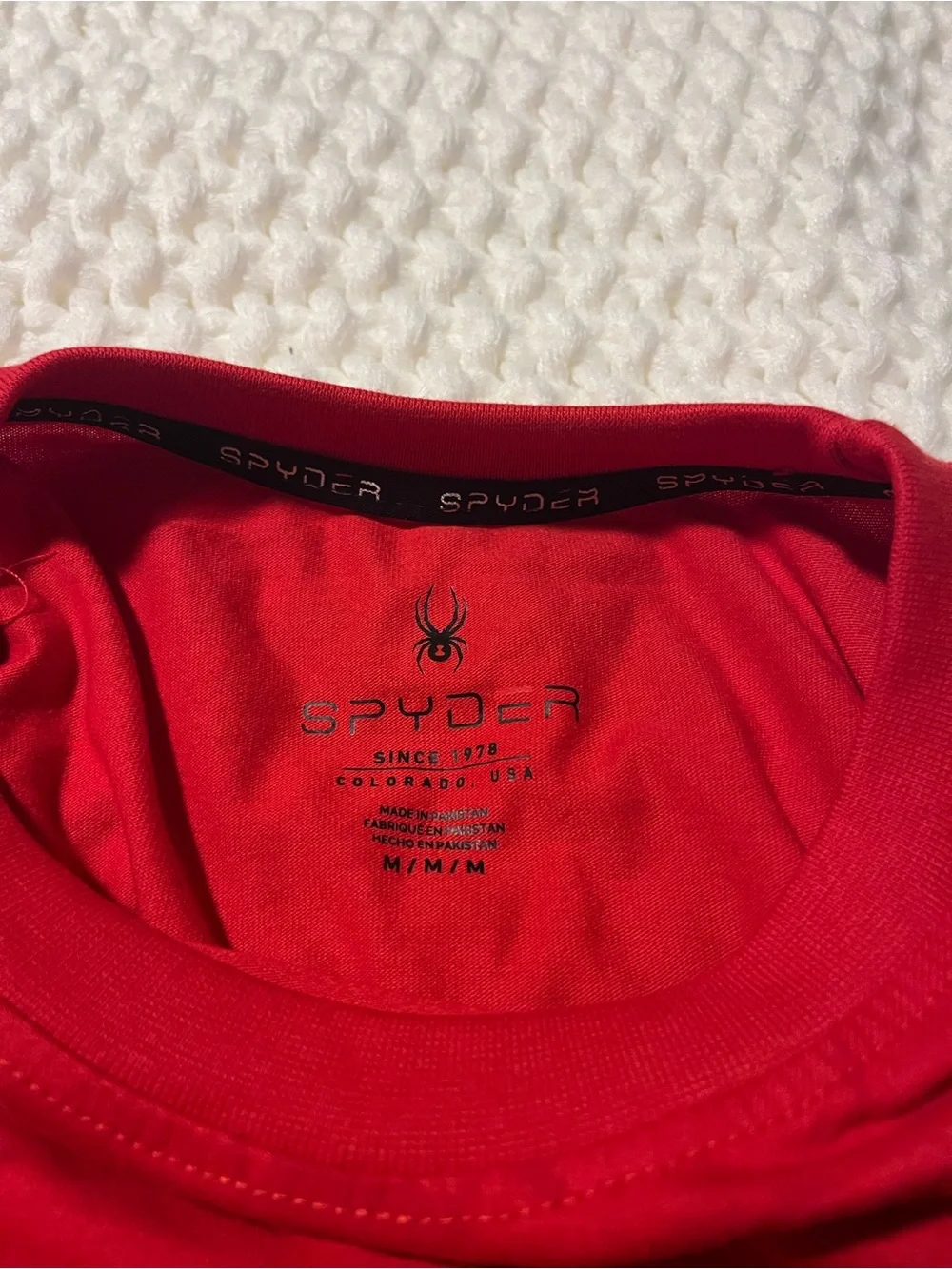 Spyder Red Short-Sleeve Graphic Logo Tee